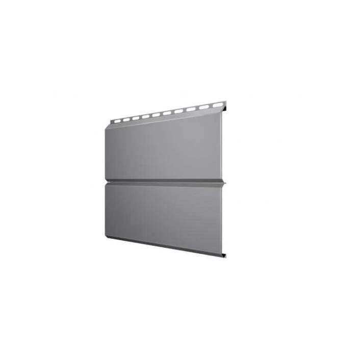 Металлический сайдинг Grand Line ЭкоБрус 0.45 мм PE с пленкой RAL 7004 сигнальный серый